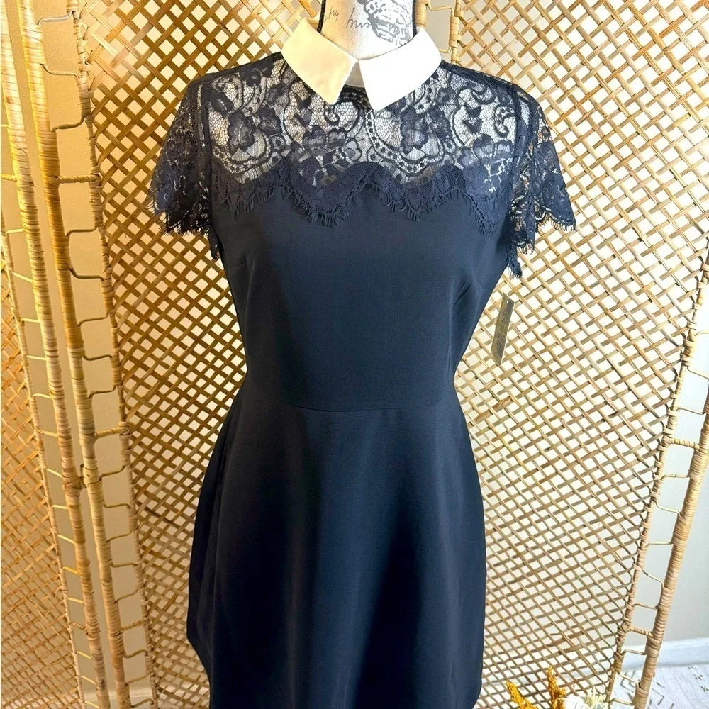 Black Lace Dress A-Line Maison Jules